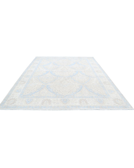 Serenity 9' 2" X 11' 5" Hand Knotted Wool Rug 9' 2" X 11' 5" (280 X 348) / Ivory / Wool