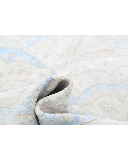 Serenity 9' 2" X 11' 5" Hand Knotted Wool Rug 9' 2" X 11' 5" (280 X 348) / Ivory / Wool