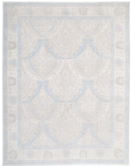 Serenity 9' 2" X 11' 5" Hand Knotted Wool Rug 9' 2" X 11' 5" (280 X 348) / Ivory / Wool