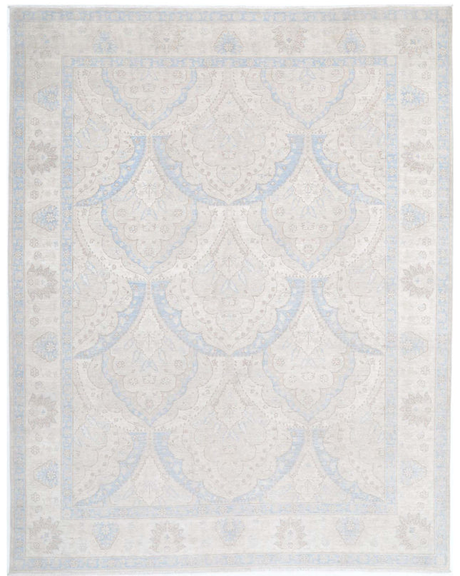 Serenity 9' 2" X 11' 5" Hand Knotted Wool Rug 9' 2" X 11' 5" (280 X 348) / Ivory / Wool