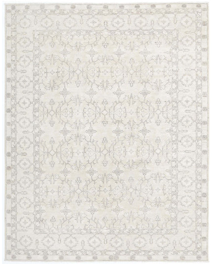 Serenity 6' 0" X 7' 9" Hand Knotted Wool Rug 6' 0" X 7' 9" (183 X 236) / Ivory / Wool