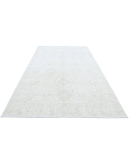 Serenity 6' 1" X 10' 11" Hand Knotted Wool Rug 6' 1" X 10' 11" (185 X 333) / Ivory / Wool