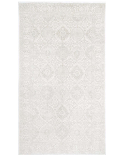 Serenity 6' 1" X 10' 11" Hand Knotted Wool Rug 6' 1" X 10' 11" (185 X 333) / Ivory / Wool