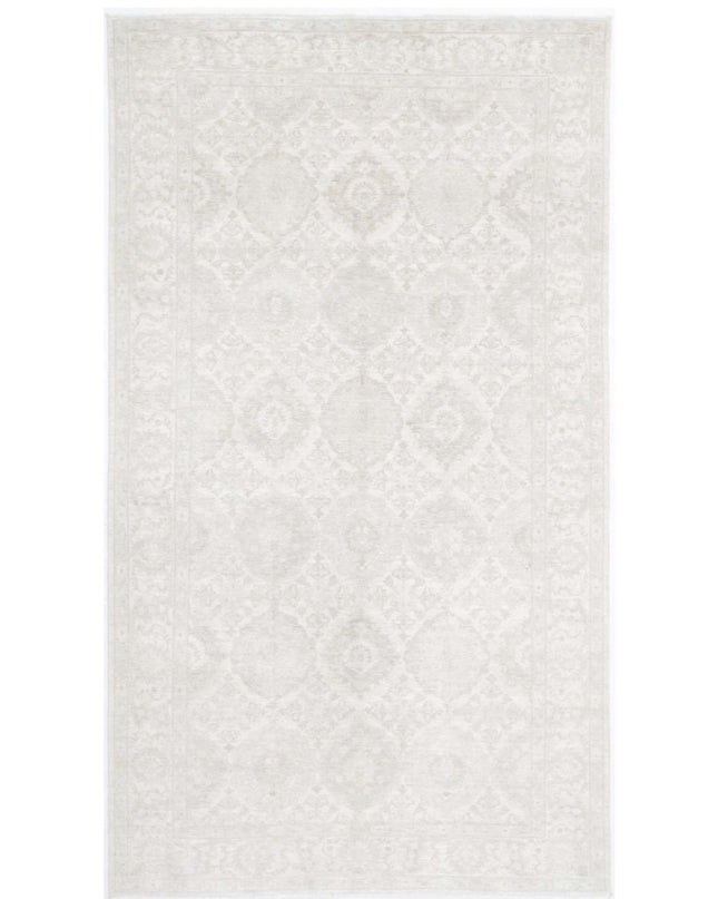 Serenity 6' 1" X 10' 11" Hand Knotted Wool Rug 6' 1" X 10' 11" (185 X 333) / Ivory / Wool