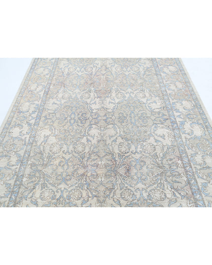 Serenity 6' 3" X 9' 1" Hand Knotted Wool Rug 6' 3" X 9' 1" (191 X 277) / Ivory / Wool