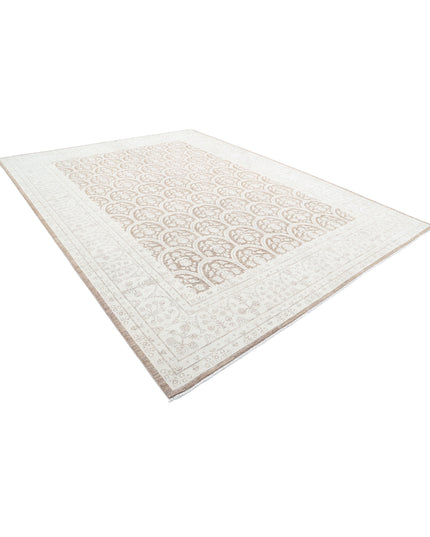 Serenity 10' 1" X 13' 4" Hand Knotted Wool Rug 10' 1" X 13' 4" (307 X 406) / Brown / Wool