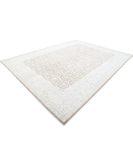 Serenity 10' 1" X 13' 4" Hand Knotted Wool Rug 10' 1" X 13' 4" (307 X 406) / Brown / Wool