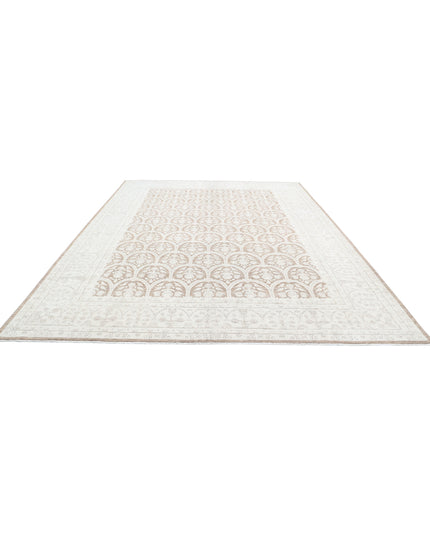 Serenity 10' 1" X 13' 4" Hand Knotted Wool Rug 10' 1" X 13' 4" (307 X 406) / Brown / Wool