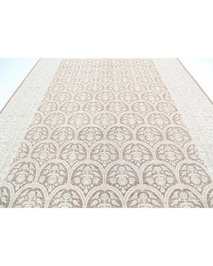 Serenity 10' 1" X 13' 4" Hand Knotted Wool Rug 10' 1" X 13' 4" (307 X 406) / Brown / Wool