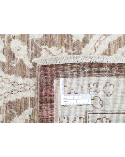 Serenity 10' 1" X 13' 4" Hand Knotted Wool Rug 10' 1" X 13' 4" (307 X 406) / Brown / Wool