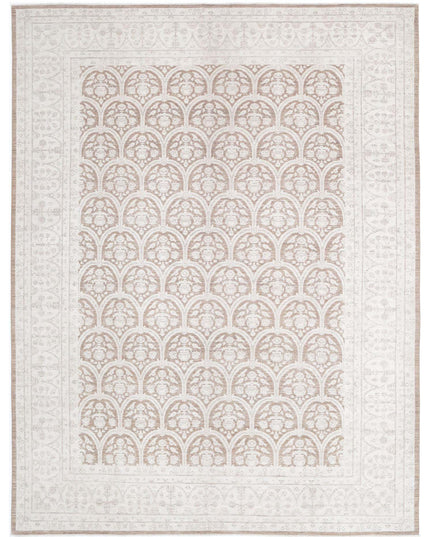 Serenity 10' 1" X 13' 4" Hand Knotted Wool Rug 10' 1" X 13' 4" (307 X 406) / Brown / Wool