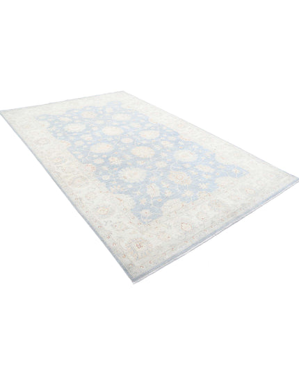 Serenity 6' 4" X 9' 10" Hand Knotted Wool Rug 6' 4" X 9' 10" (193 X 300) / Grey / Wool