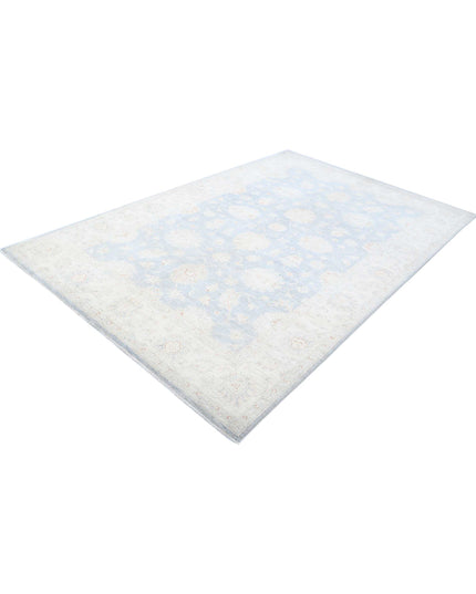 Serenity 6' 4" X 9' 10" Hand Knotted Wool Rug 6' 4" X 9' 10" (193 X 300) / Grey / Wool