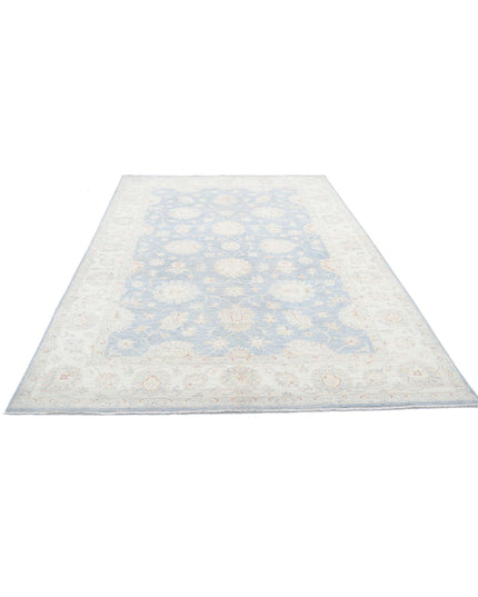 Serenity 6' 4" X 9' 10" Hand Knotted Wool Rug 6' 4" X 9' 10" (193 X 300) / Grey / Wool