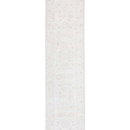 Serenity 2' 10" X 12' 3" Hand Knotted Wool Rug 2' 10" X 12' 3" (86 X 373) / Ivory / Wool