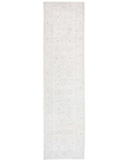 Serenity 2' 10" X 12' 3" Hand Knotted Wool Rug 2' 10" X 12' 3" (86 X 373) / Ivory / Wool