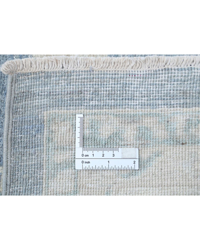 Serenity 6' 6" X 13' 1" Hand Knotted Wool Rug 6' 6" X 13' 1" (198 X 399) / Blue / Wool