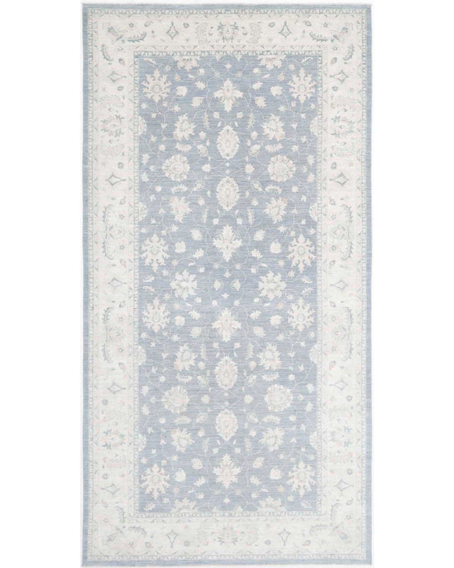 Serenity 6' 6" X 13' 1" Hand Knotted Wool Rug 6' 6" X 13' 1" (198 X 399) / Blue / Wool