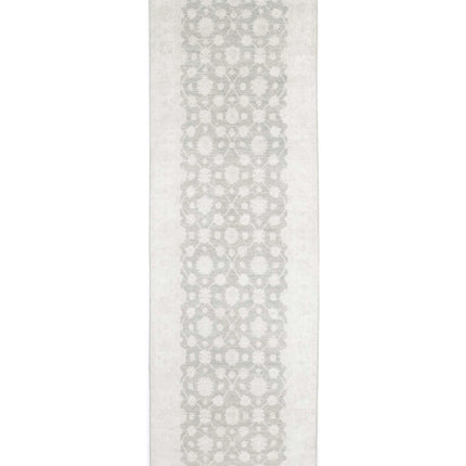 Serenity 4' 8" X 16' 3" Hand Knotted Wool Rug 4' 8" X 16' 3" (142 X 495) / Grey / Wool