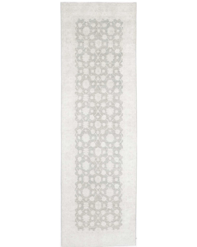Serenity 4' 8" X 16' 3" Hand Knotted Wool Rug 4' 8" X 16' 3" (142 X 495) / Grey / Wool