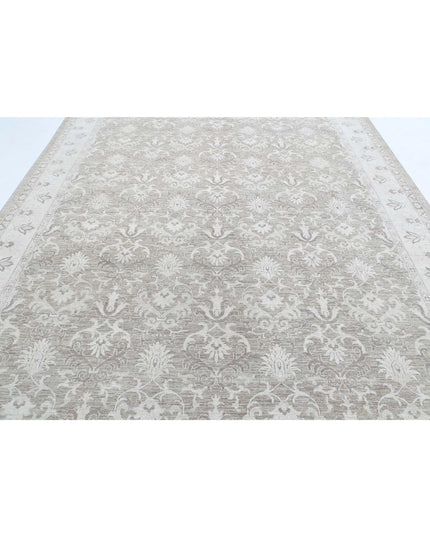 Serenity 8' 9" X 11' 8" Hand Knotted Wool Rug 8' 9" X 11' 8" (267 X 356) / Taupe / Wool