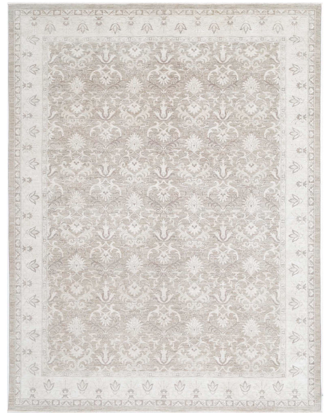 Serenity 8' 9" X 11' 8" Hand Knotted Wool Rug 8' 9" X 11' 8" (267 X 356) / Taupe / Wool