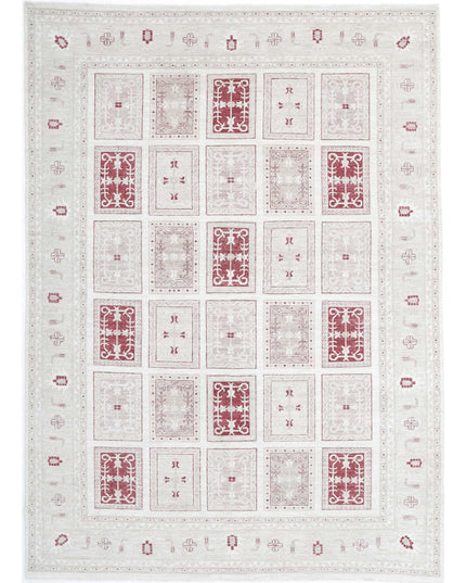 Serenity 8' 1" X 11' 2" Hand Knotted Wool Rug 8' 1" X 11' 2" (246 X 340) / Ivory / Wool
