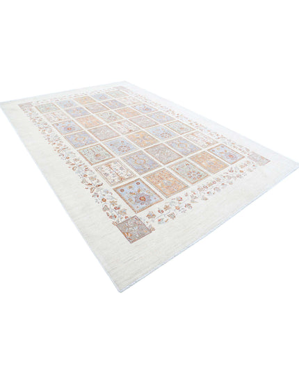 Serenity 8' 1" X 11' 10" Hand Knotted Wool Rug 8' 1" X 11' 10" (246 X 361) / Ivory / Wool