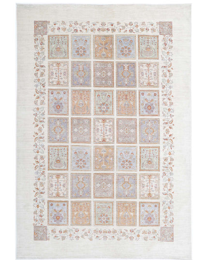 Serenity 8' 1" X 11' 10" Hand Knotted Wool Rug 8' 1" X 11' 10" (246 X 361) / Ivory / Wool