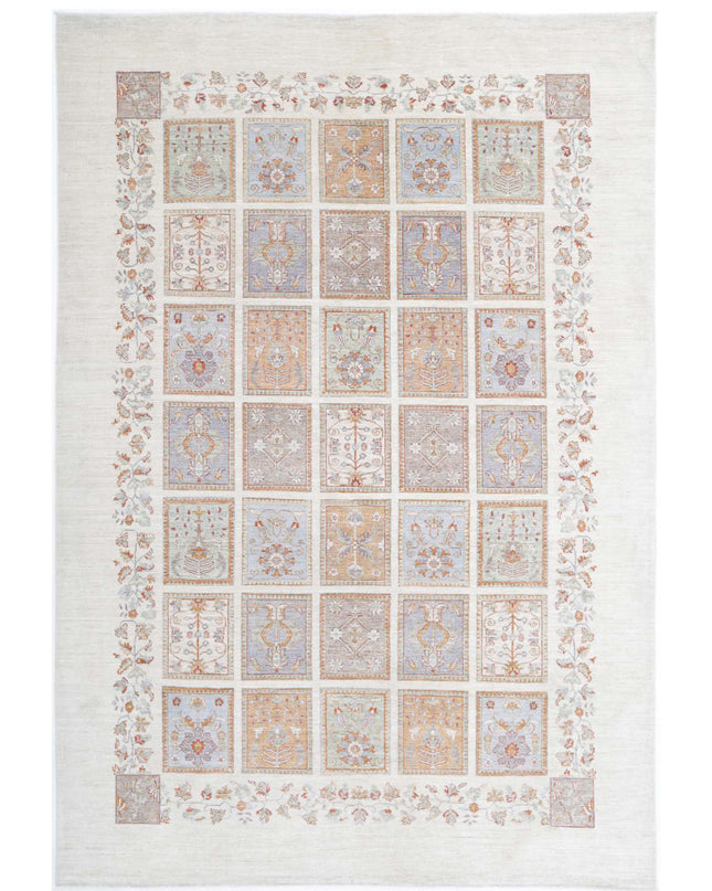 Serenity 8' 1" X 11' 10" Hand Knotted Wool Rug 8' 1" X 11' 10" (246 X 361) / Ivory / Wool
