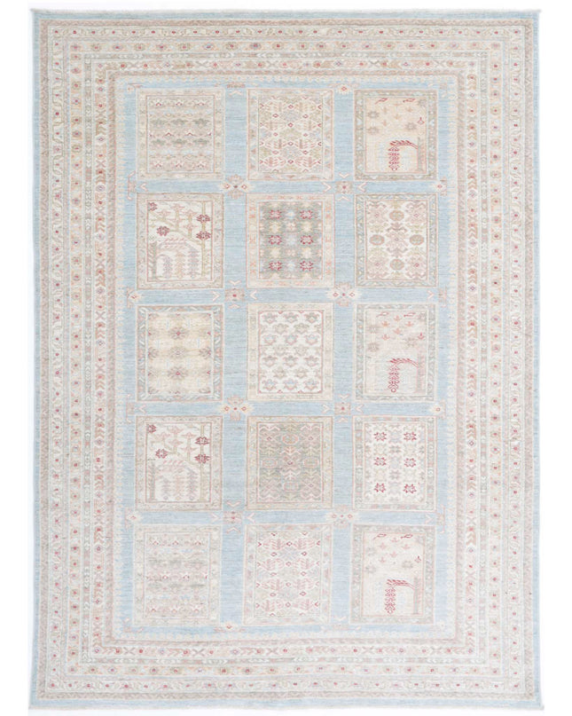 Serenity 5' 7" X 7' 11" Hand Knotted Wool Rug 5' 7" X 7' 11" (170 X 241) / Blue / Wool