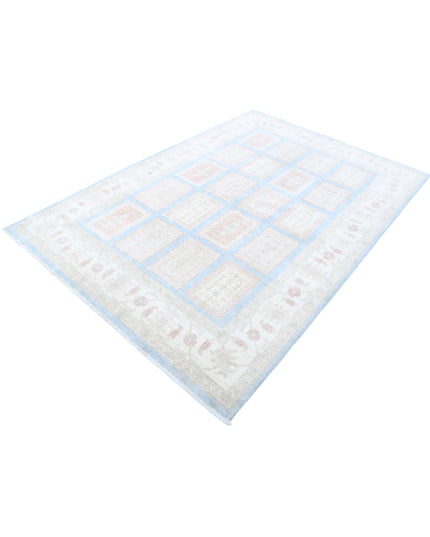 Serenity 5' 6" X 7' 10" Hand Knotted Wool Rug 5' 6" X 7' 10" (168 X 239) / Blue / Wool