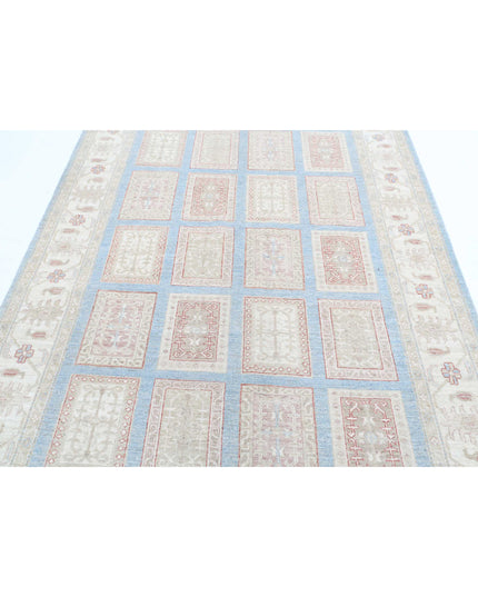 Serenity 5' 6" X 7' 10" Hand Knotted Wool Rug 5' 6" X 7' 10" (168 X 239) / Blue / Wool