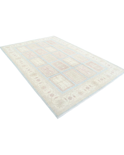 Serenity 6' 8" X 9' 8" Hand Knotted Wool Rug 6' 8" X 9' 8" (203 X 295) / Blue / Wool
