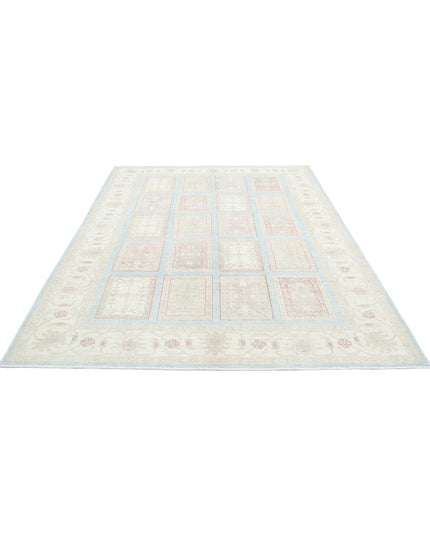 Serenity 6' 8" X 9' 8" Hand Knotted Wool Rug 6' 8" X 9' 8" (203 X 295) / Blue / Wool