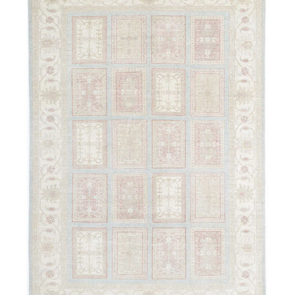 Serenity 6' 8" X 9' 8" Hand Knotted Wool Rug 6' 8" X 9' 8" (203 X 295) / Blue / Wool