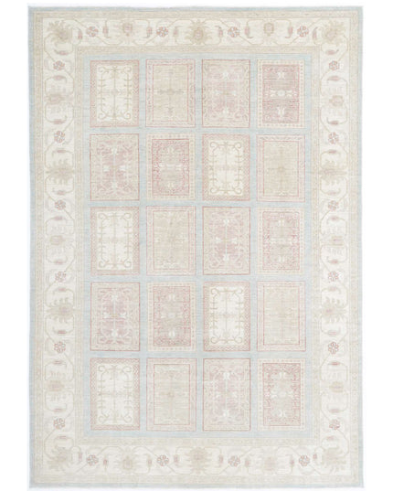 Serenity 6' 8" X 9' 8" Hand Knotted Wool Rug 6' 8" X 9' 8" (203 X 295) / Blue / Wool