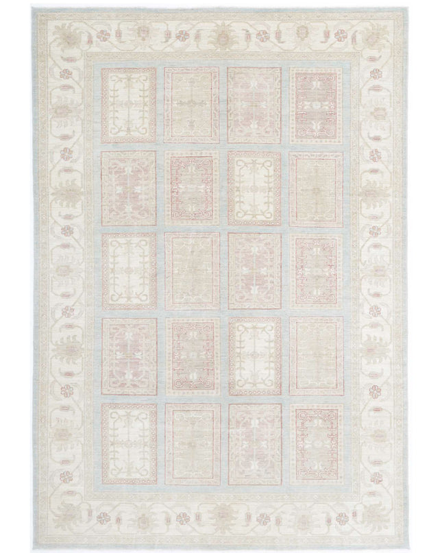 Serenity 6' 8" X 9' 8" Hand Knotted Wool Rug 6' 8" X 9' 8" (203 X 295) / Blue / Wool