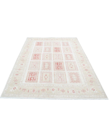 Serenity 5' 6" X 8' 0" Hand Knotted Wool Rug 5' 6" X 8' 0" (168 X 244) / Ivory / Wool