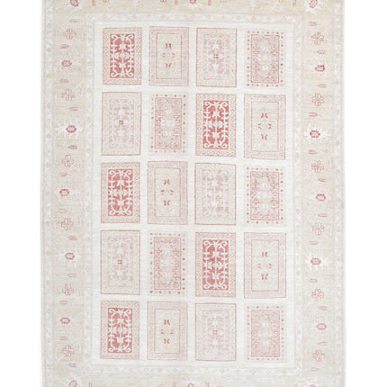 Serenity 5' 6" X 8' 0" Hand Knotted Wool Rug 5' 6" X 8' 0" (168 X 244) / Ivory / Wool