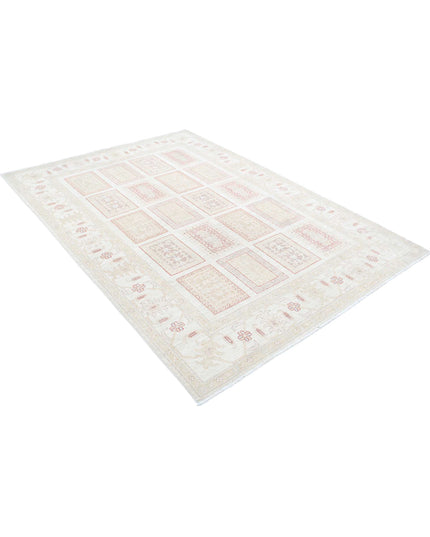 Serenity 5' 6" X 7' 11" Hand Knotted Wool Rug 5' 6" X 7' 11" (168 X 241) / Ivory / Wool