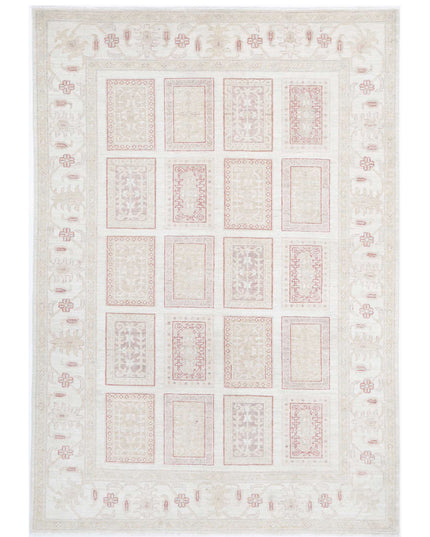 Serenity 5' 6" X 7' 11" Hand Knotted Wool Rug 5' 6" X 7' 11" (168 X 241) / Ivory / Wool