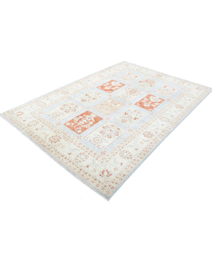 Serenity 5' 7" X 8' 6" Hand Knotted Wool Rug 5' 7" X 8' 6" (170 X 259) / Blue / Wool