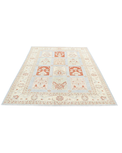 Serenity 5' 7" X 8' 6" Hand Knotted Wool Rug 5' 7" X 8' 6" (170 X 259) / Blue / Wool