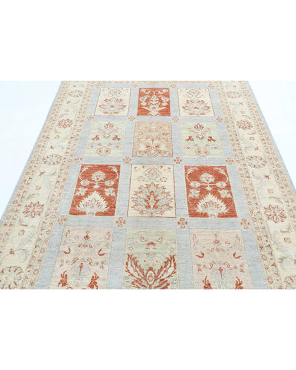 Serenity 5' 7" X 8' 6" Hand Knotted Wool Rug 5' 7" X 8' 6" (170 X 259) / Blue / Wool