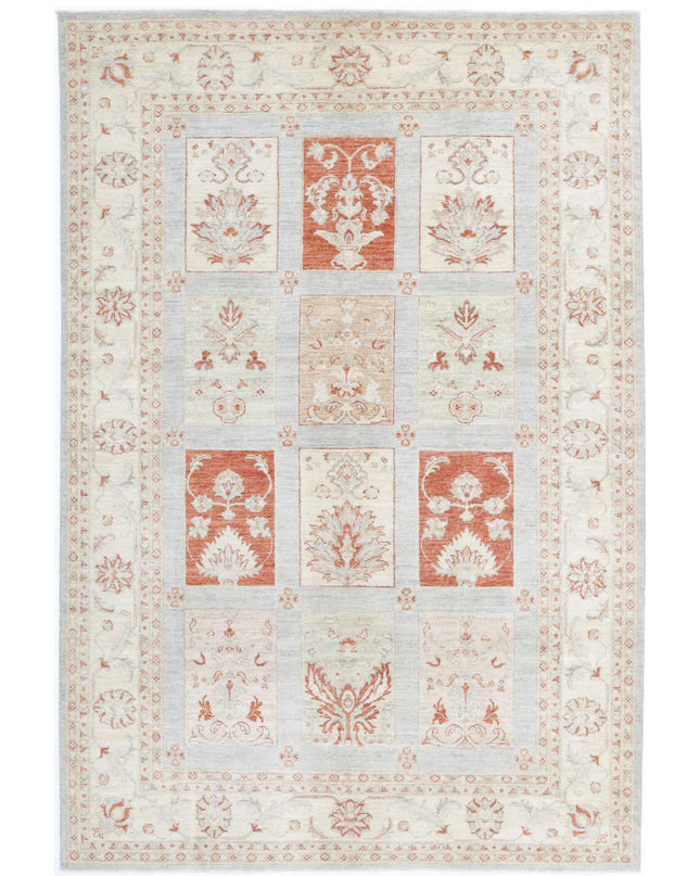 Serenity 5' 7" X 8' 6" Hand Knotted Wool Rug 5' 7" X 8' 6" (170 X 259) / Blue / Wool