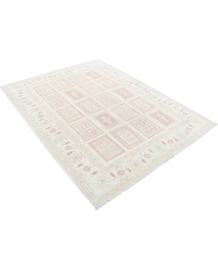 Serenity 5' 6" X 7' 1" Hand Knotted Wool Rug 5' 6" X 7' 1" (168 X 216) / Ivory / Wool