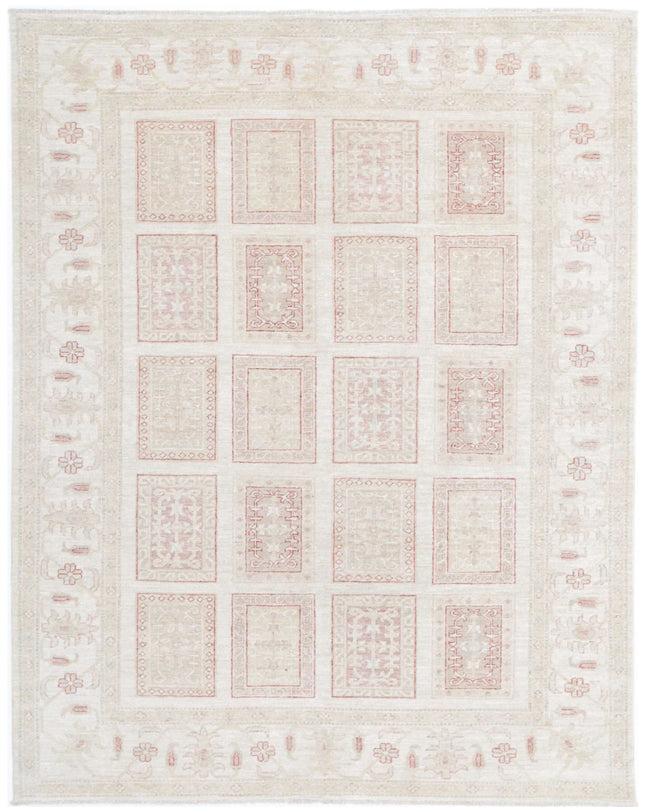 Serenity 5' 6" X 7' 1" Hand Knotted Wool Rug 5' 6" X 7' 1" (168 X 216) / Ivory / Wool