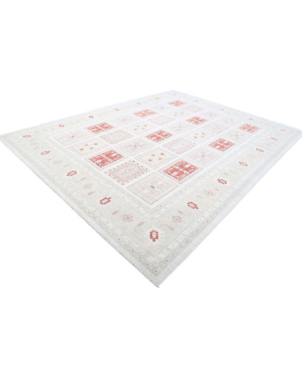 Serenity 9' 7" X 12' 6" Hand Knotted Wool Rug 9' 7" X 12' 6" (292 X 381) / Ivory / Wool