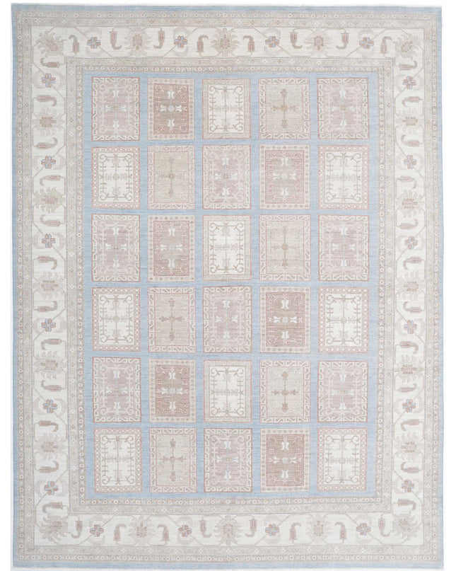 Serenity 9' 10" X 13' 0" Hand Knotted Wool Rug 9' 10" X 13' 0" (300 X 396) / Blue / Wool